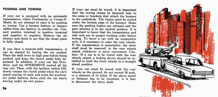 1964 Ford Fairlane Owners Manual Page 21